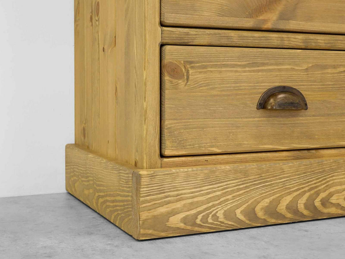 NACHTTISCH aus Massivholz Dakota - Hellbraun, Holz (50/69/40cm) - Seart