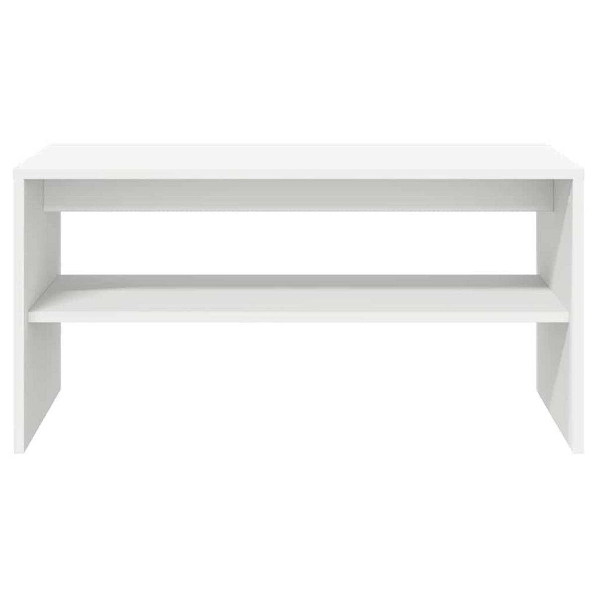 TV-SCHRANK Weiss 60/40/40 Cm Holzwerkstoff - Weiß, Holzwerkstoff (40/40/60cm) - vidaXL