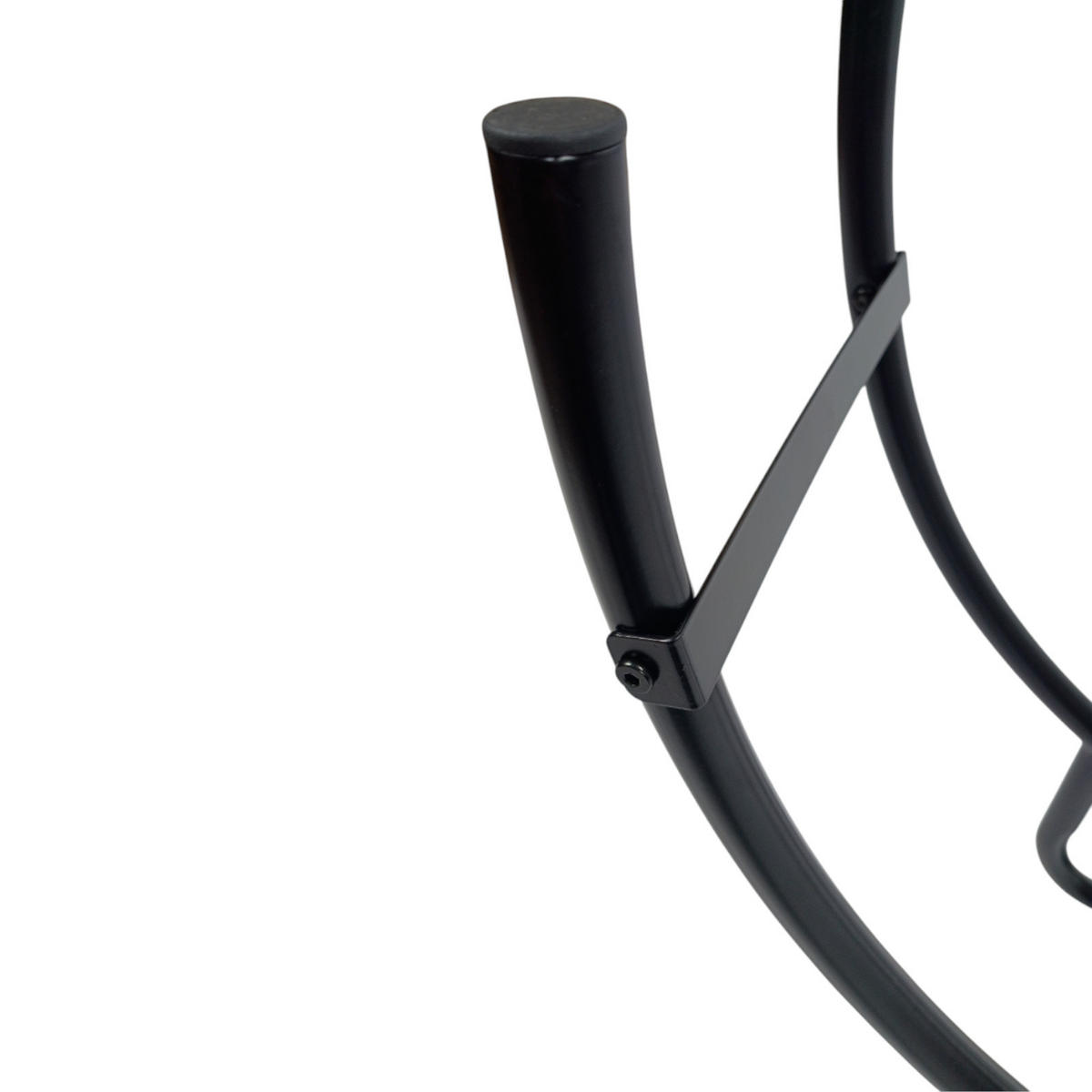 HOLZKORB Metall Schwarz 93×50×58 cm - Schwarz, Metall (93/58/26cm) - Begryf