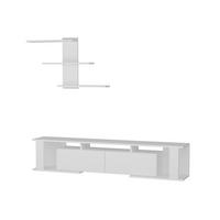 WOHNWAND Game Weiß - Weiß, Holzwerkstoff (180/36/29.6cm) - moebel17