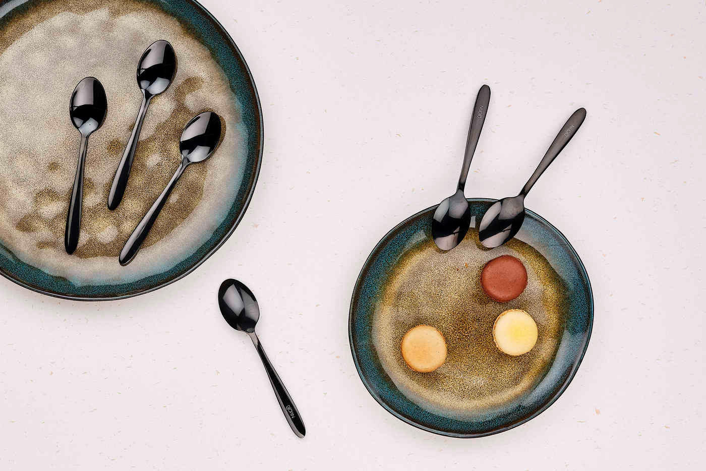 LÖFFEL 6er-Set Kaja - Schwarz - Schwarz, Metall - Björn