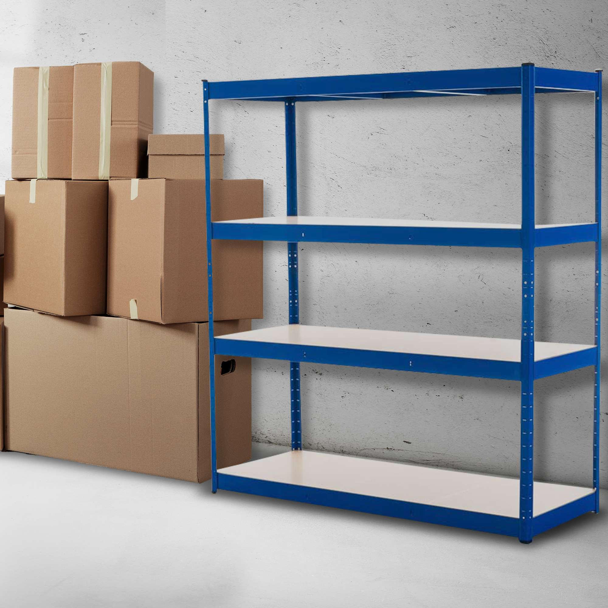 LAGERREGAL 160/60 cm Metall Blau - Blau, Metall (160/180/60cm) - CLP