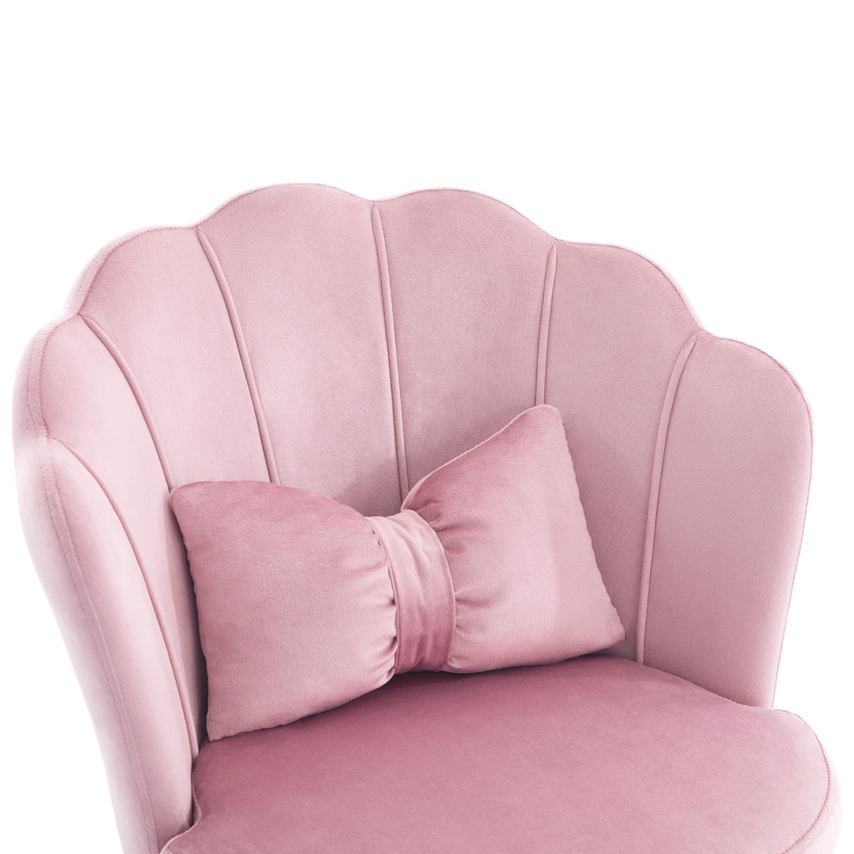 DREHSTUHL Höhenverstellbar,Samt,Rosa - Pink, Textil (62/73/55cm) - Kaket