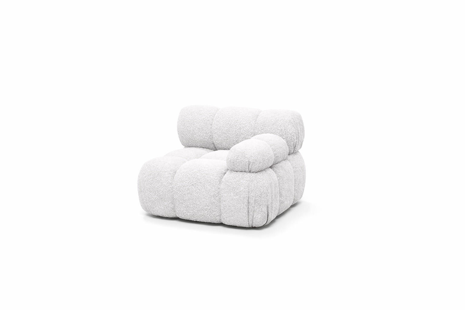 MODUL Seitlich, Für Modulares System, Stoff Abriamo, Ecru, Rechts, Selia - Ecru, Holz (95/70/95cm) - Kaiser Möbel