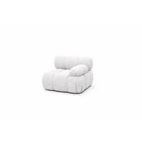 MODUL Seitlich, Für Modulares System, Stoff Abriamo, Ecru, Rechts, Selia - Ecru, Holz (95/70/95cm) - Kaiser Möbel