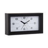 WECKER Lujo Schwarz 20.2/20.2/11.2 cm - Schwarz, Kunststoff (20.2/11.2/20.2cm) - Karlsson