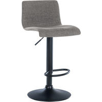 BARHOCKER Branford 84-104x39x36 cm hellgrau - Hellgrau, Metall (39/84/36cm) - furnicato