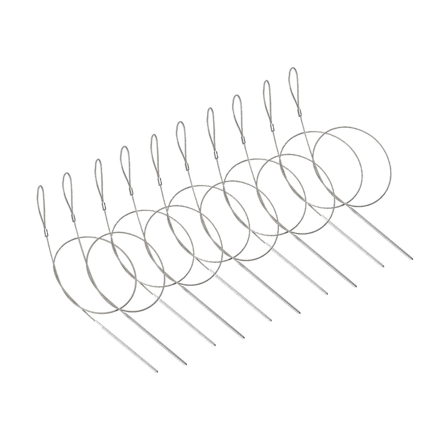 SCHASCHLIK-SPIESSE 10-tlg. - Silberfarben, Metall (1/1/75cm) - Oleio
