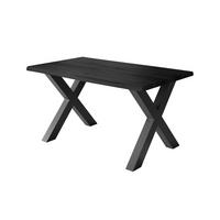 ESSTISCH JULIUS X - Dunkelgrau/Schwarz, Holz (80/120/77cm) - SAM