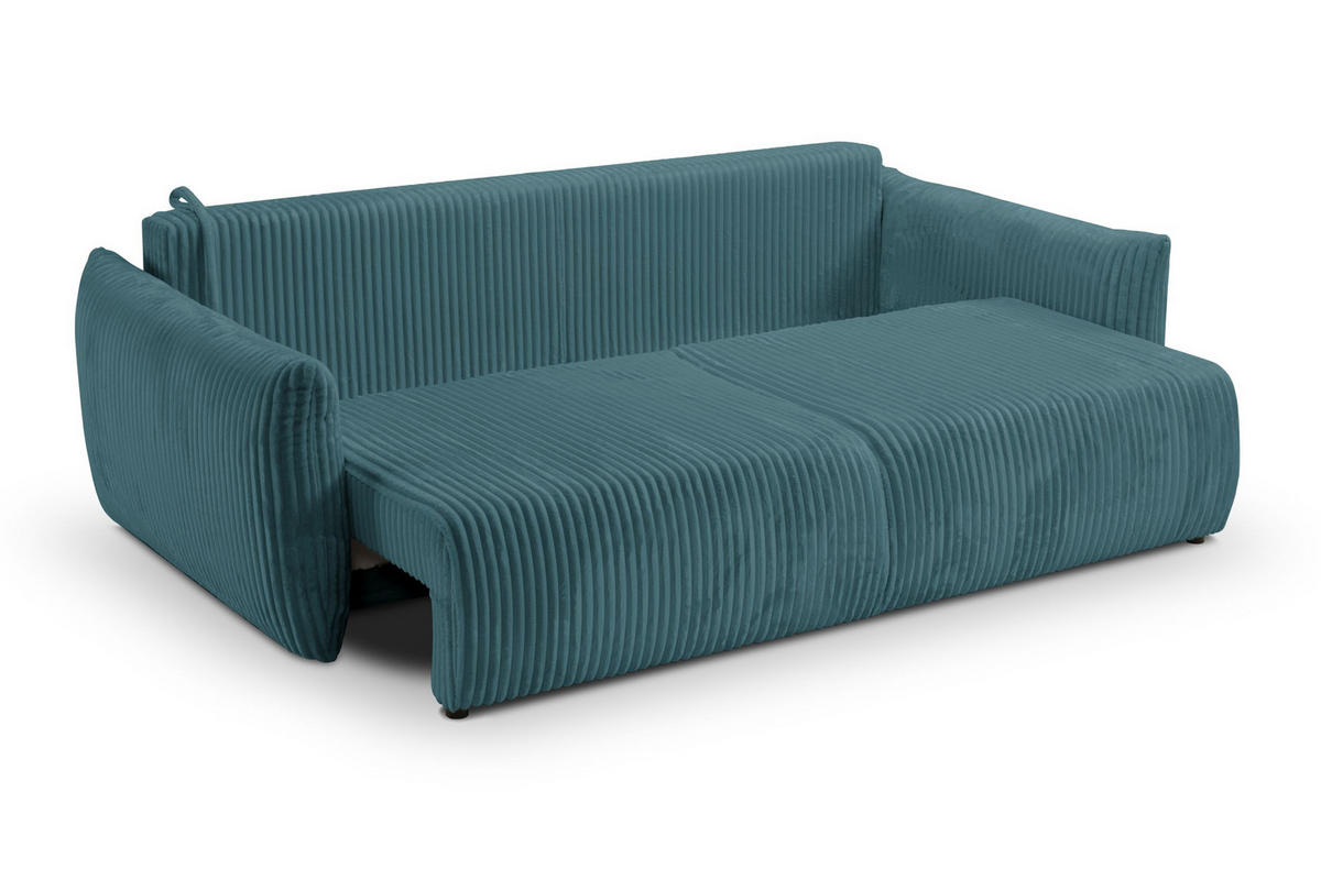 SOFA Hallora - Blau (Tilia 75) - Blau, Holzwerkstoff (240/88/108cm) - Möblo