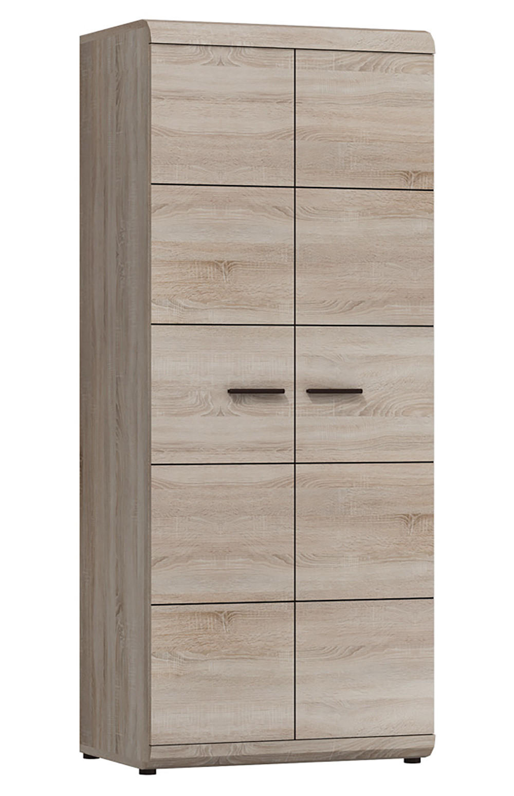 KLEIDERSCHRANK Link G Eiche Sonoma 80 / 54 / 194cm - Braun/Sonoma Eiche, Holz/Holzwerkstoff (80/194/54cm) - Feldmann-Wohnen