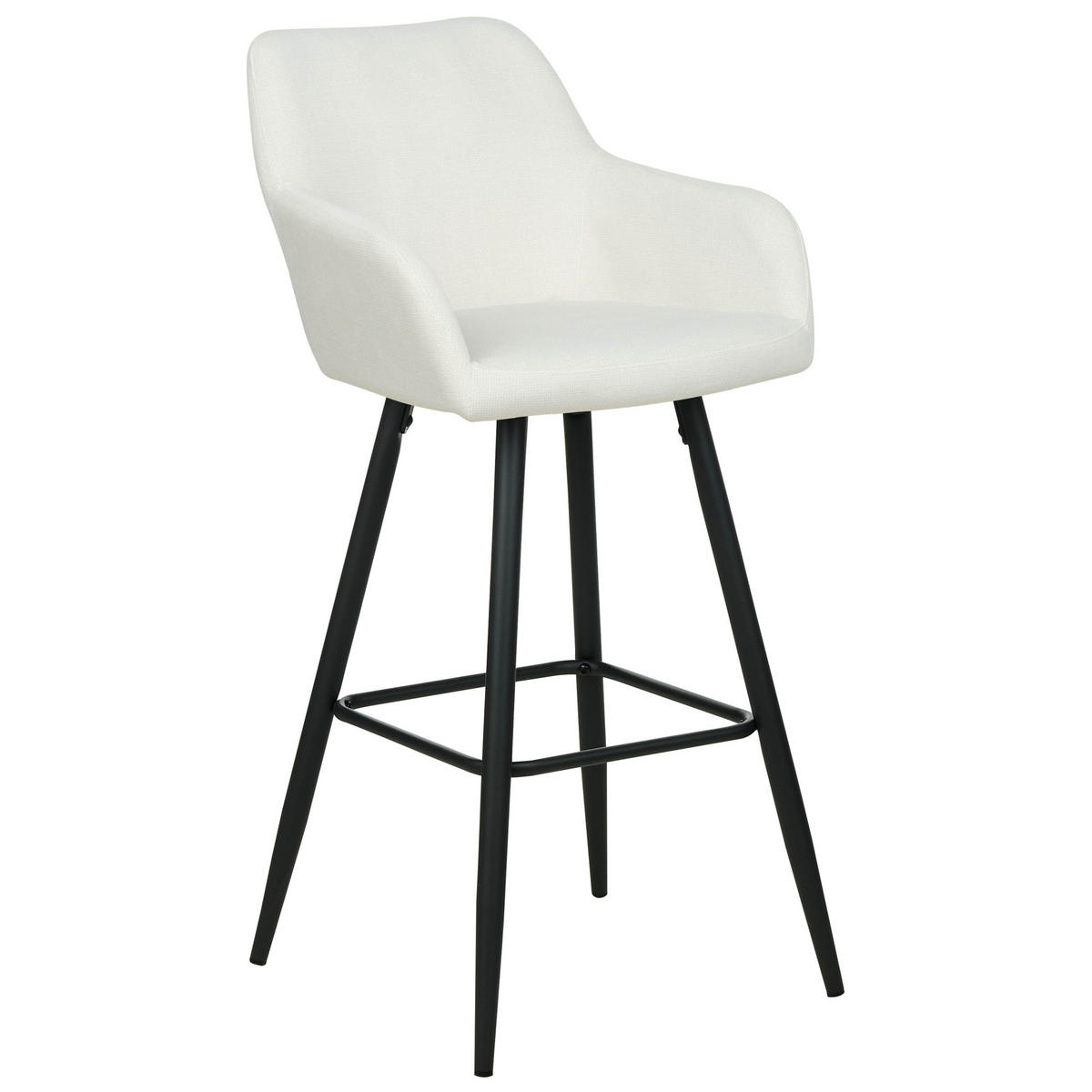 BÁRSZÉK 2 darabos Szett Bársony törtfehér Casmalia - fekete/krém, textil (50/103/54cm) - Beliani
