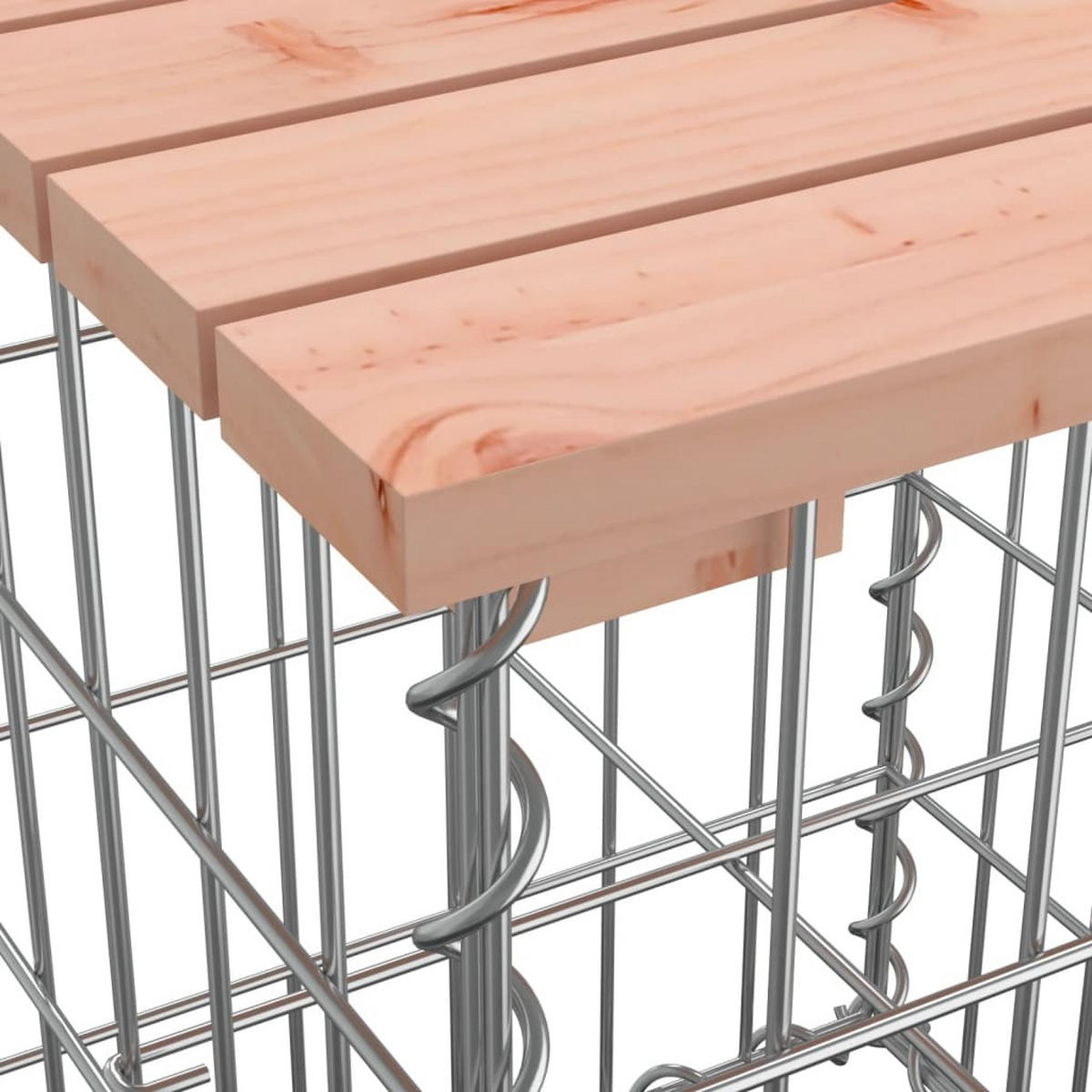 GARTENBANK, 183/41/60,5 cm, aus Stahl und Massivholz Douglasie - Braun, Holz (183/60.5/41cm) - vidaXL