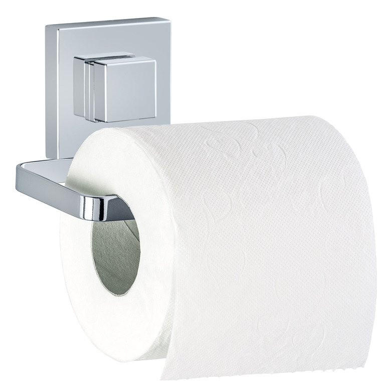 TOILETTENPAPIERHALTER Befestigen ohne bohren 11/14/6 cm - Silberfarben, Metall (14/6/11cm) - Wenko