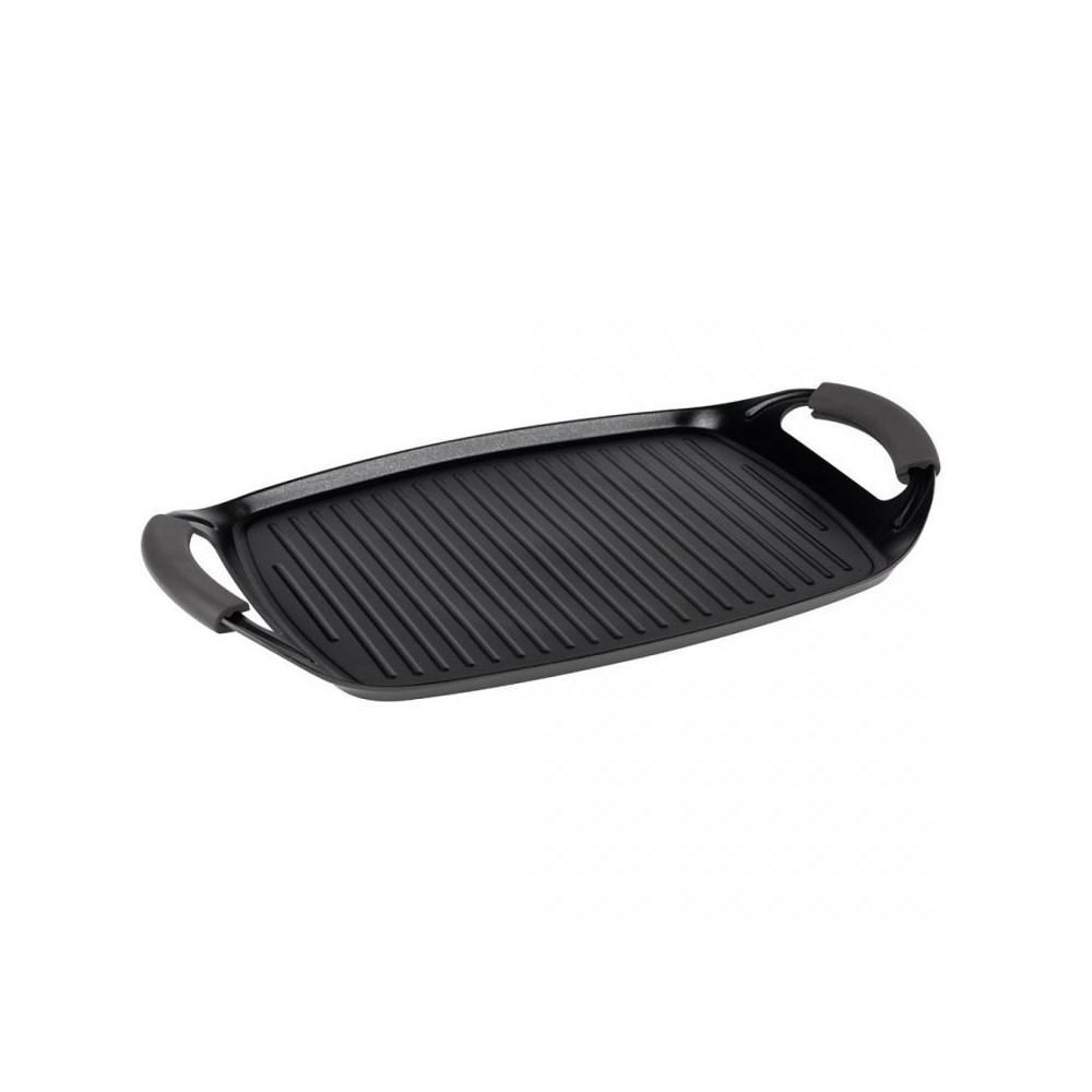 GRILLPFANNE Schwarz 42/29/2 cm BH8137 - Schwarz, Metall (42cm) - Berlinger Haus