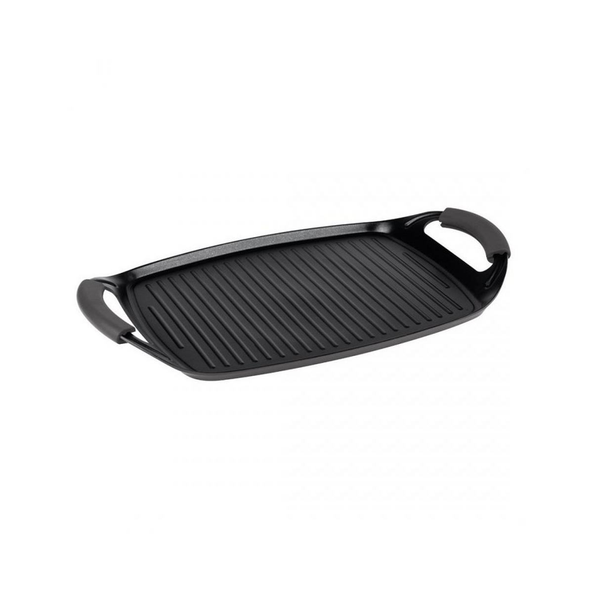 GRILLPFANNE Schwarz 42/29/2 cm BH8137 - Schwarz, Metall (42cm) - Berlinger Haus