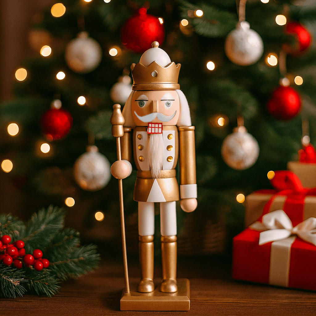 NUSSKNACKER Dekofigur 25 cm - Weiß, Holz (6.5/25/7.5cm) - Mobili Rebecca