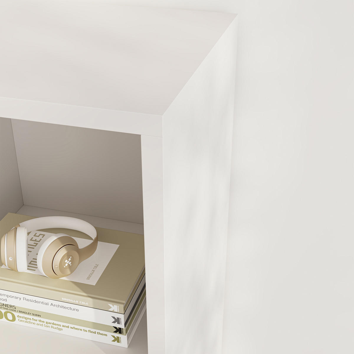 KLEIDERSCHRANK Nesbyen - Weiß, Holzwerkstoff/Kunststoff (90/126/30cm) - [en.casa]