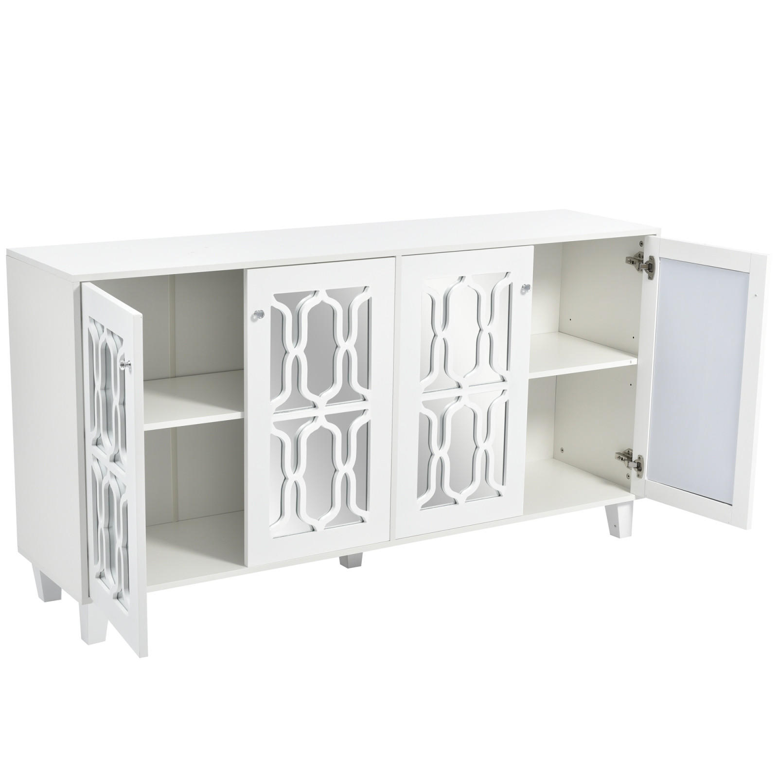 XXXLutz Sideboard Weiß 160x84x40 cm