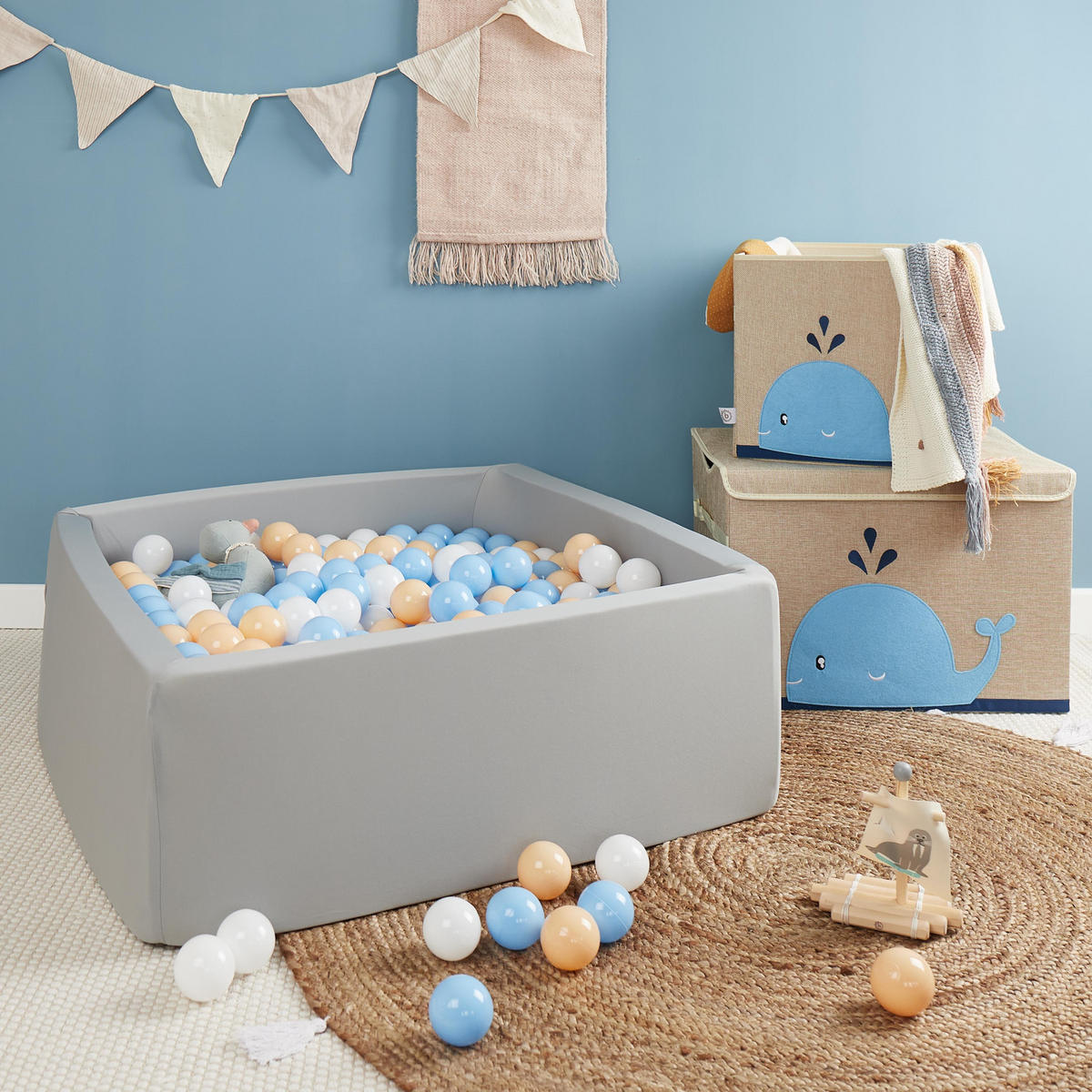 BÄLLE für Bälldebad 100 Stück Beach - Multicolor, Kunststoff (35/20cm) - Bieco Spielwaren