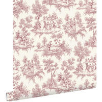TAPETE Toile de Jouy 50 x 900 cm - Weiß, Papier (50/900cm) - ESTAhome