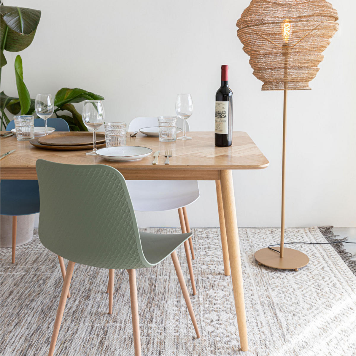 ESSTISCH - Klares Holz - Eschefarben, Holz (180/90/75cm) - Drawer