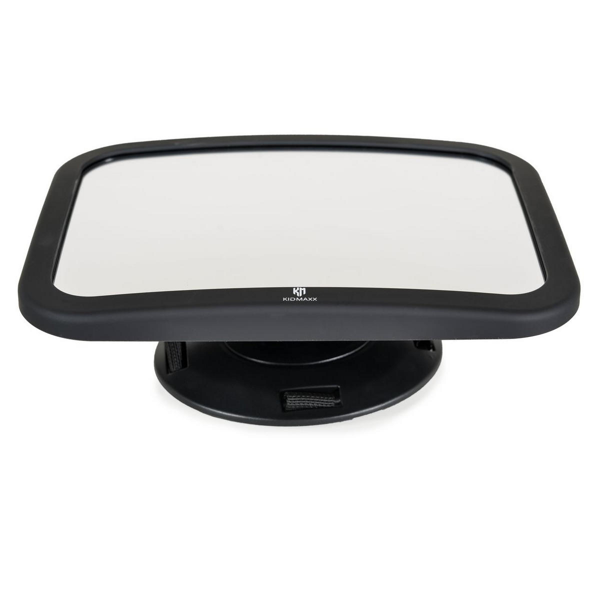 KINDERAUTOSITZZUBEHÖR Kinder-Autospiegel Lupah schwarz 360° drehbar, Dreh- und Kippfunktion, Kopfstütze, Auto, Riemen - Schwarz, Kunststoff (19/9/26cm) - Moni
