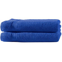 BADETUCH 100x150 cm Frottier Handtücher im 2er Set aus 100% Baumwolle, Royal Blau 500g/m2 - Blau, Textil (100/150cm) - Carpe Sonno