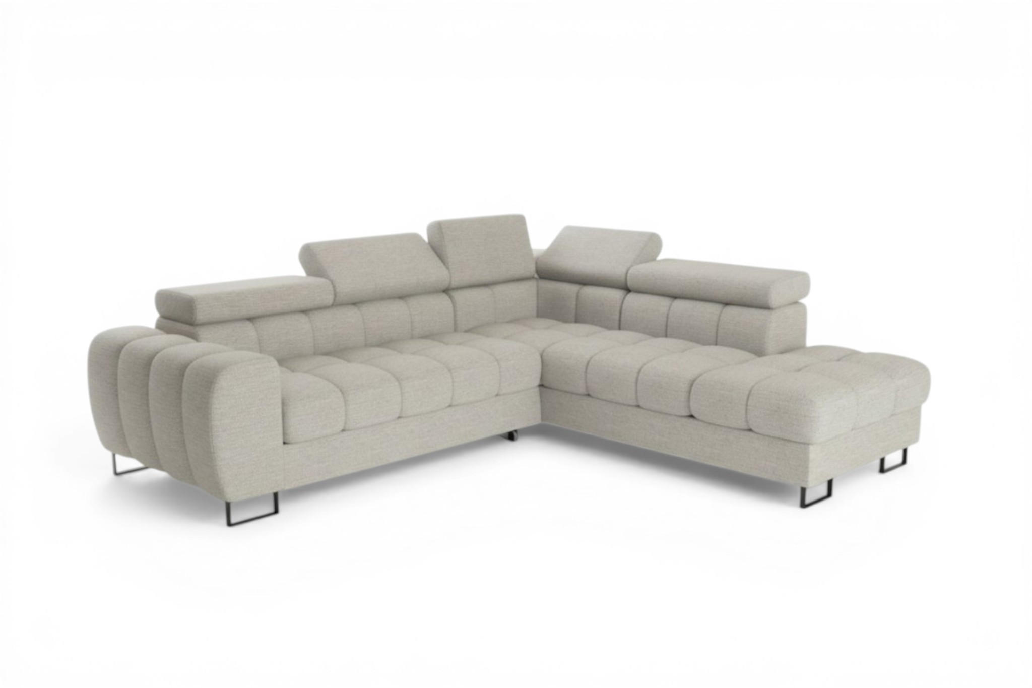Fun Möbel Ecksofa Beige 260x225 cm