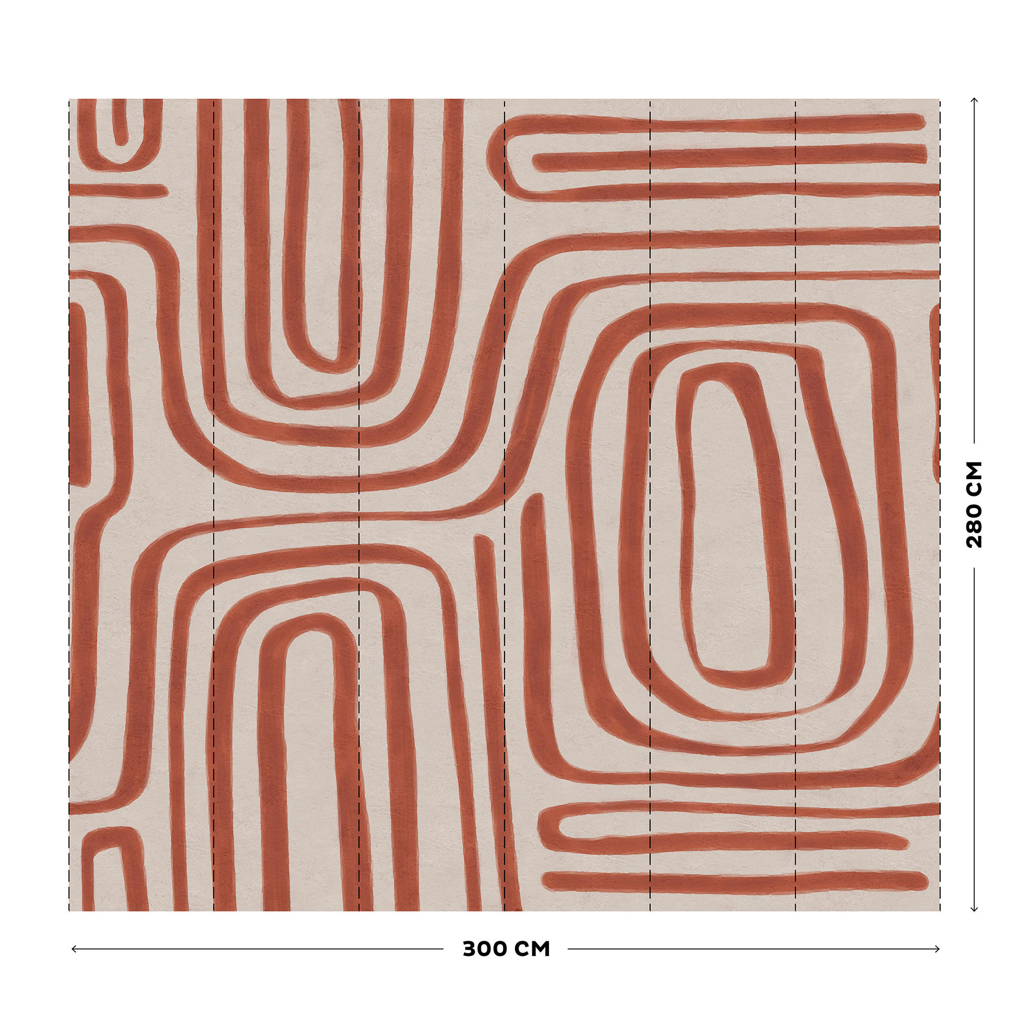 FOTOTAPETE - Diquan - Braun, Papier/Kunststoff (300/280cm) - Art for the Home