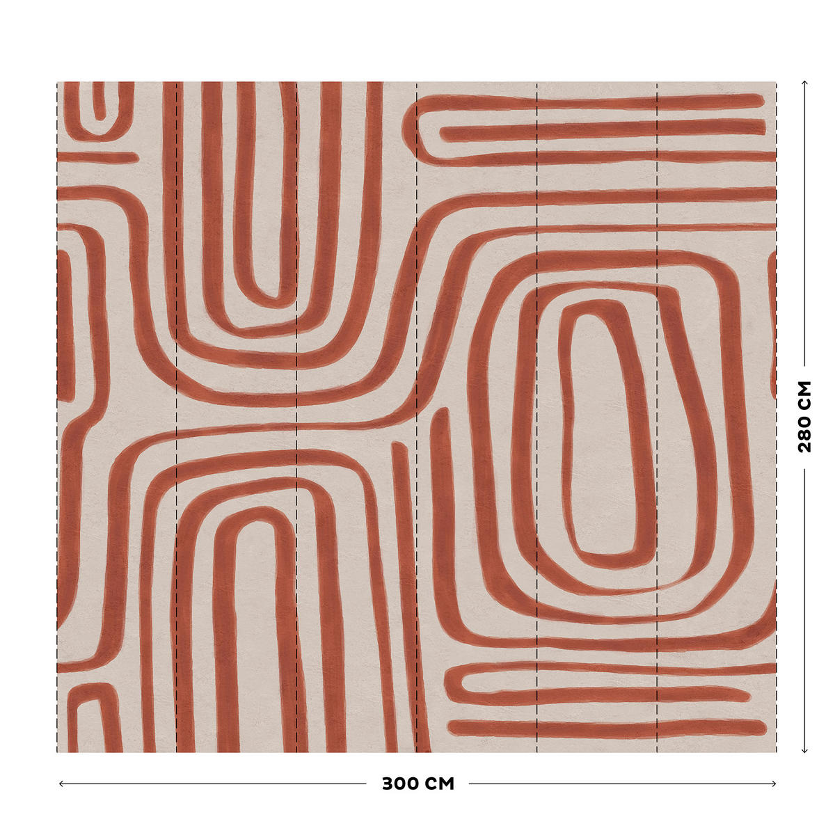 FOTOTAPETE - Diquan - Braun, Papier/Kunststoff (300/280cm) - Art for the Home