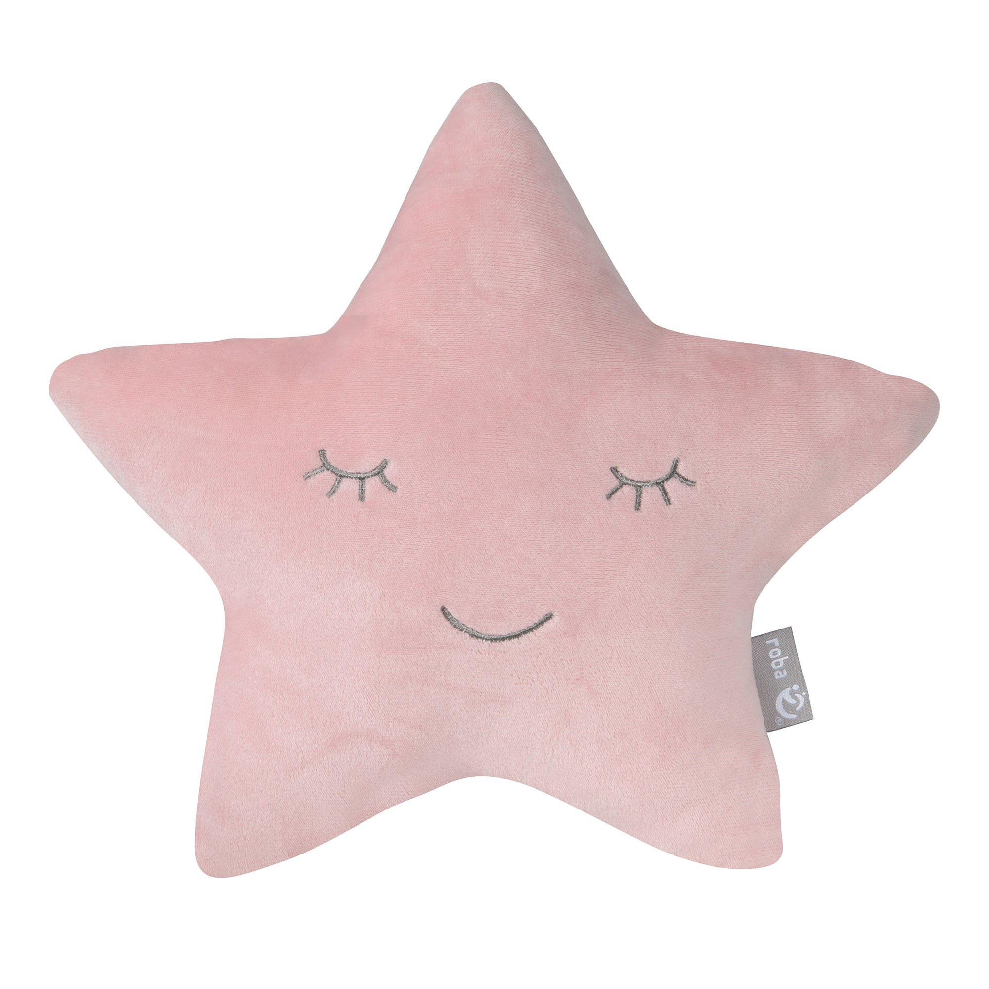KUSCHEL- UND DEKOKISSEN Stern rosa - Rosa, Textil (32/8cm) - Roba