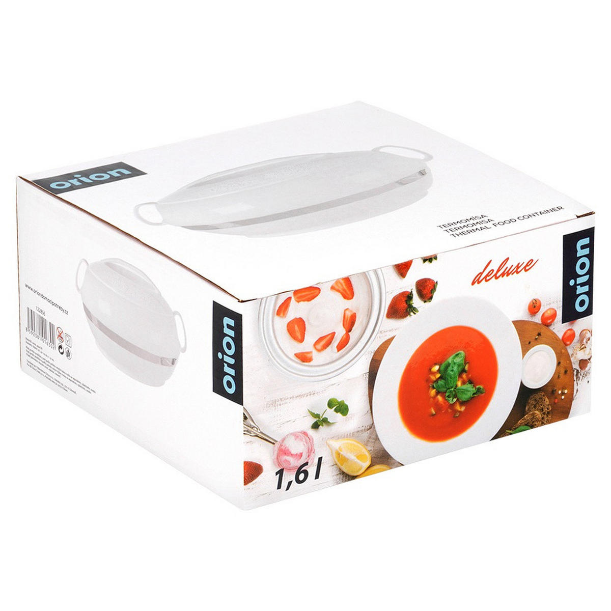 LUNCHTHERMOSKANNE Deluxe 1,6 l - Weiß, Kunststoff (22/12/22cm) - Orion 