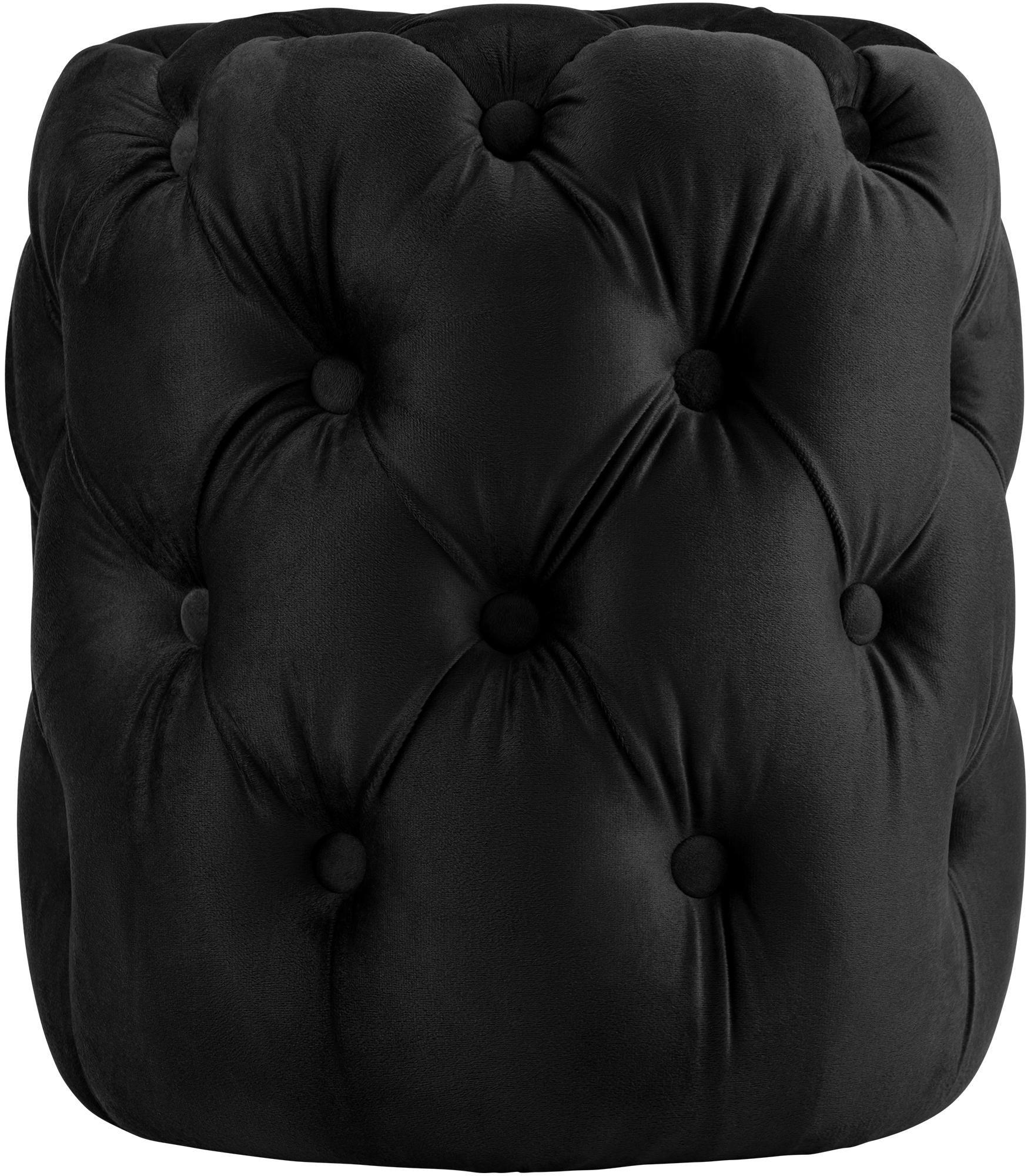 Deluke Sitzhocker Schwarz 42x46x42 cm