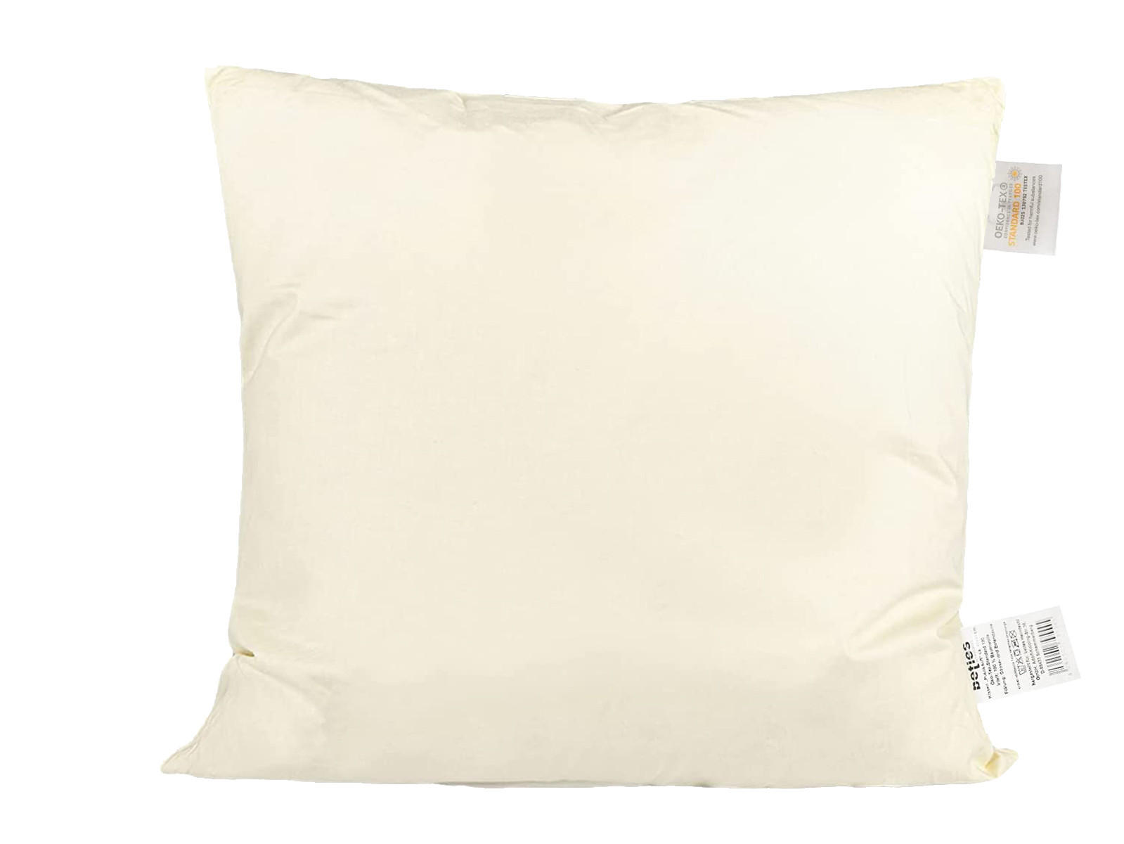 DAUNENKISSEN PublikSoft 45/45 cm - Beige/Creme, Naturmaterialien/Textil (45/45cm) - beties Heimtextil