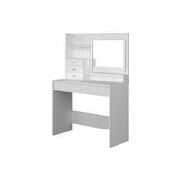 SCHMINKTISCH - 99.8 cmcm x 39.9 cmcm - Holz, Platte - Weiß - GIULIANA - Weiß, Holz (99.8/142/39.9cm) - Vente-Unique