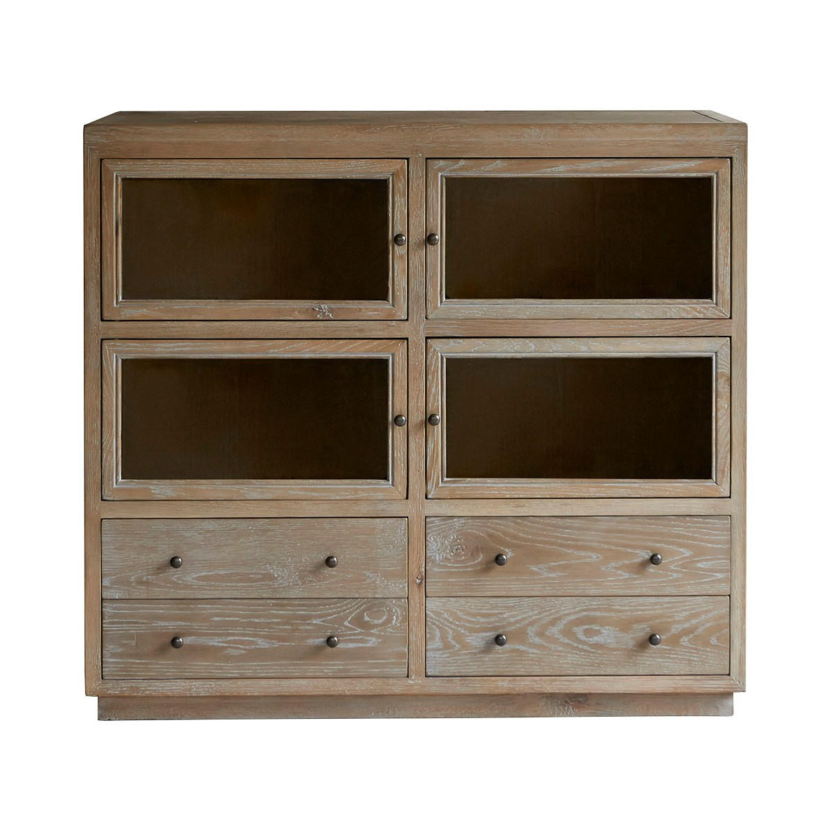 SIDEBOARD Pablo Grau aus Eiche - Grau, Holz (110/100/50cm) - Tikamoon