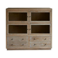 SIDEBOARD Pablo Grau aus Eiche - Grau, Holz (110/100/50cm) - Tikamoon