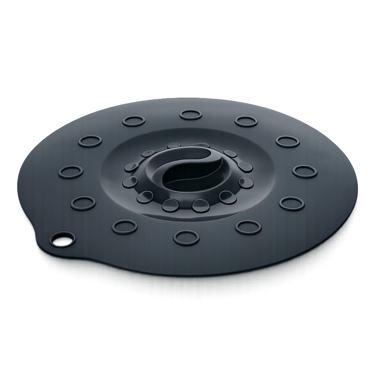 SILIKONDECKEL 29cm „FUNNY KITCHEN“ schwarz - Schwarz, Keramik (29cm) - Magu Cera