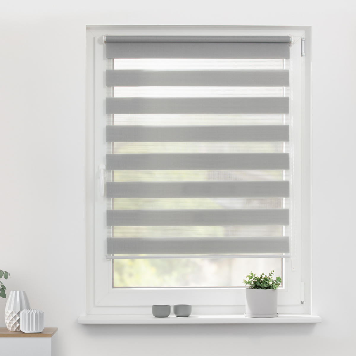 DUO ROLLO KLEMMFIX, OHNE BOHREN - Grau, Kunststoff (60/220cm) - Lichtblick Original