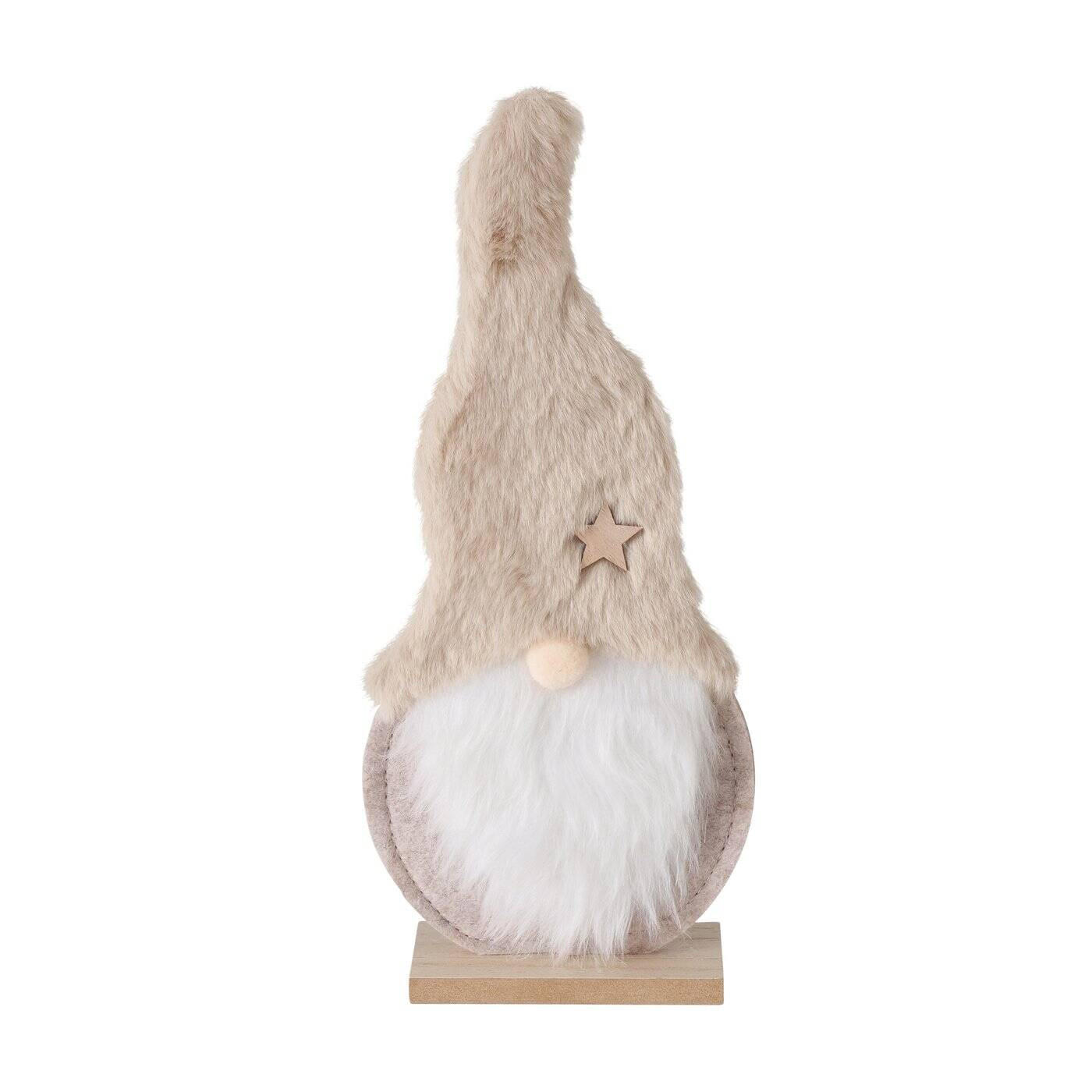 FILZFIGUR Wichtelmännchen Imka 29 cm - Beige, Textil (4/29/12cm) - Boltze Home