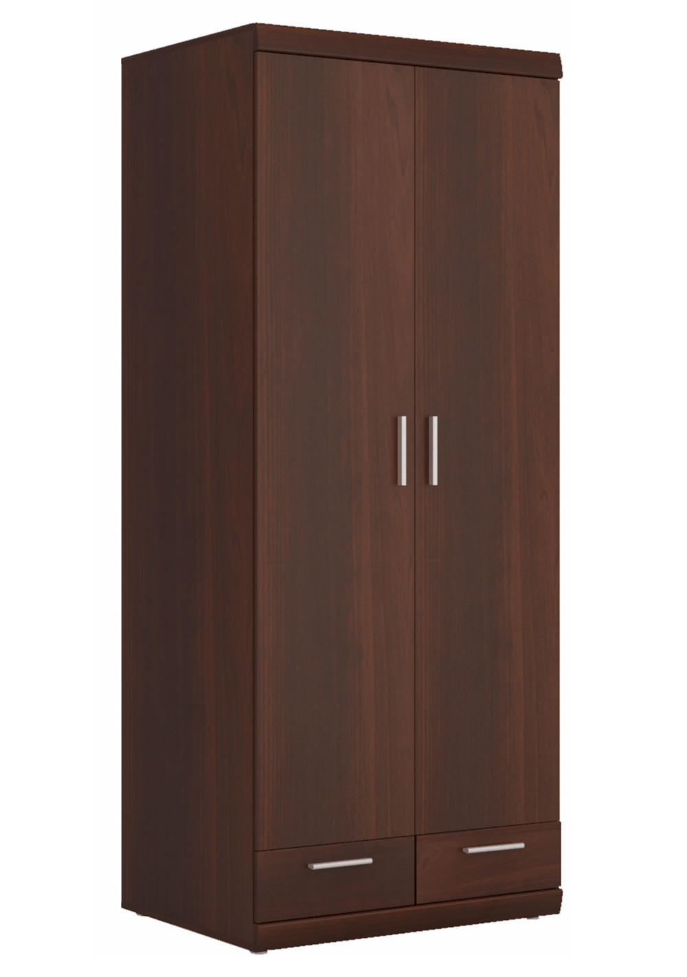 KLEIDERSCHRANK Imperial Nussbaum Imperial 80 / 60,5 / 195 cm - Nussbaumfarben/Braun, Holz/Holzwerkstoff (80/195/60cm) - Feldmann-Wohnen