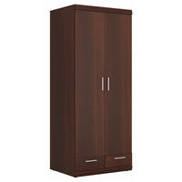 KLEIDERSCHRANK Imperial Nussbaum Imperial 80 / 60,5 / 195 cm - Nussbaumfarben/Braun, Holz/Holzwerkstoff (80/195/60cm) - Feldmann-Wohnen
