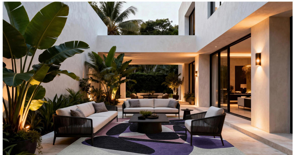 TEPPICH modern Flachgewebe ROCKY Lila 240 x 340 cm - Lila, Textil (240/340cm) - Novatrend