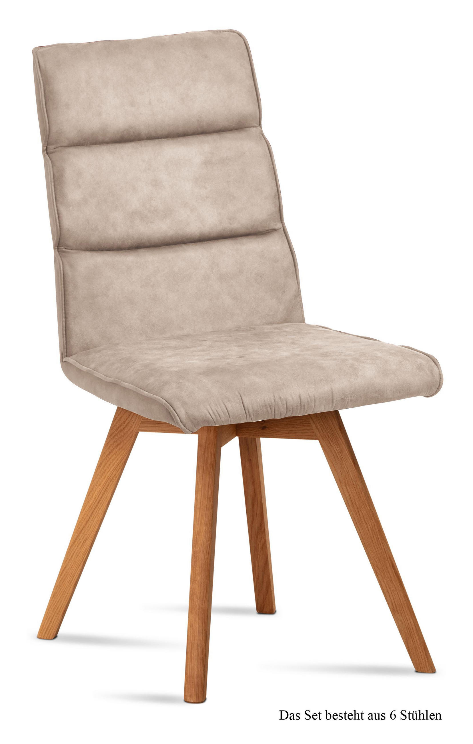 ESSZIMMERSTUHL (6er-Set) Dixie 47x92x60 Eiche geölt/Natur - Eichefarben/Naturfarben, Kunststoff (60/92/47cm) - 58aufmkessel