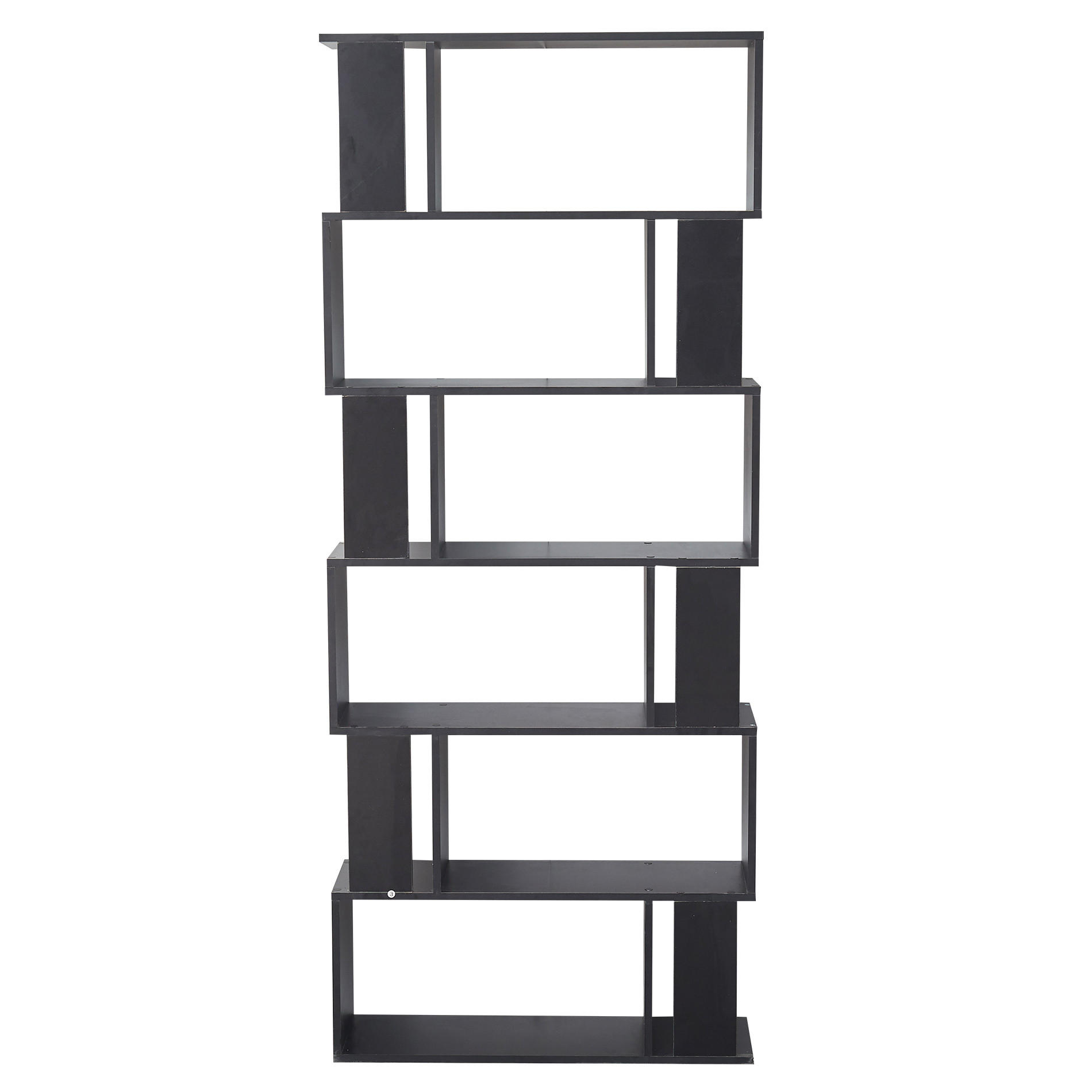BÜCHERREGAL Schwarz 24/60/190 cm - Schwarz, Holzwerkstoff (24/190/60cm) - Mobili Rebecca