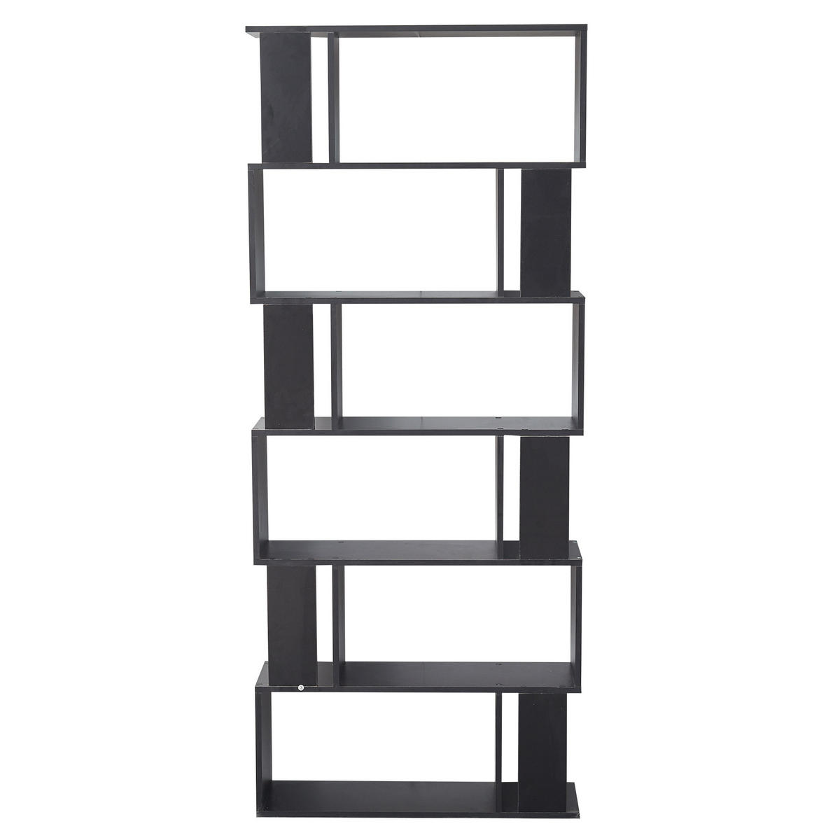 BÜCHERREGAL Schwarz 24/60/190 cm - Schwarz, Holzwerkstoff (24/190/60cm) - Mobili Rebecca