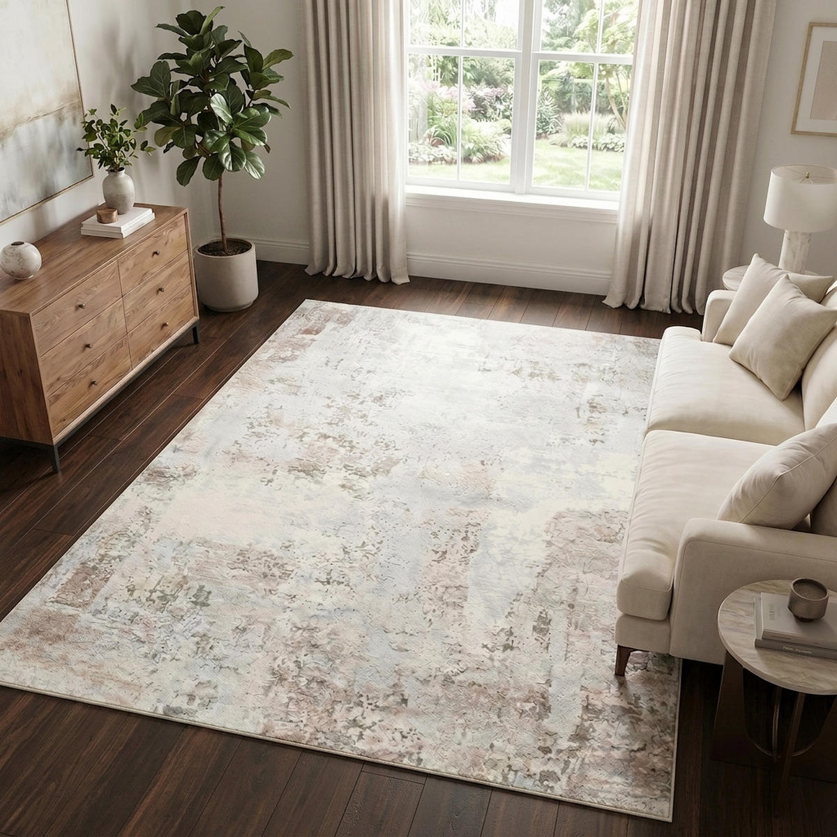TEPPICH VENEZIA Grau 300/400 cm - Grau, Textil (300/400cm) - Tapiso