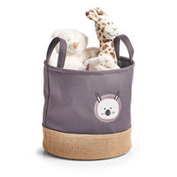 AUFBEWAHRUNGSKORB Hase - Grau, Jute - Ø 30cm - Dunkelgrau, Textil (30/30cm) - Zeller Present