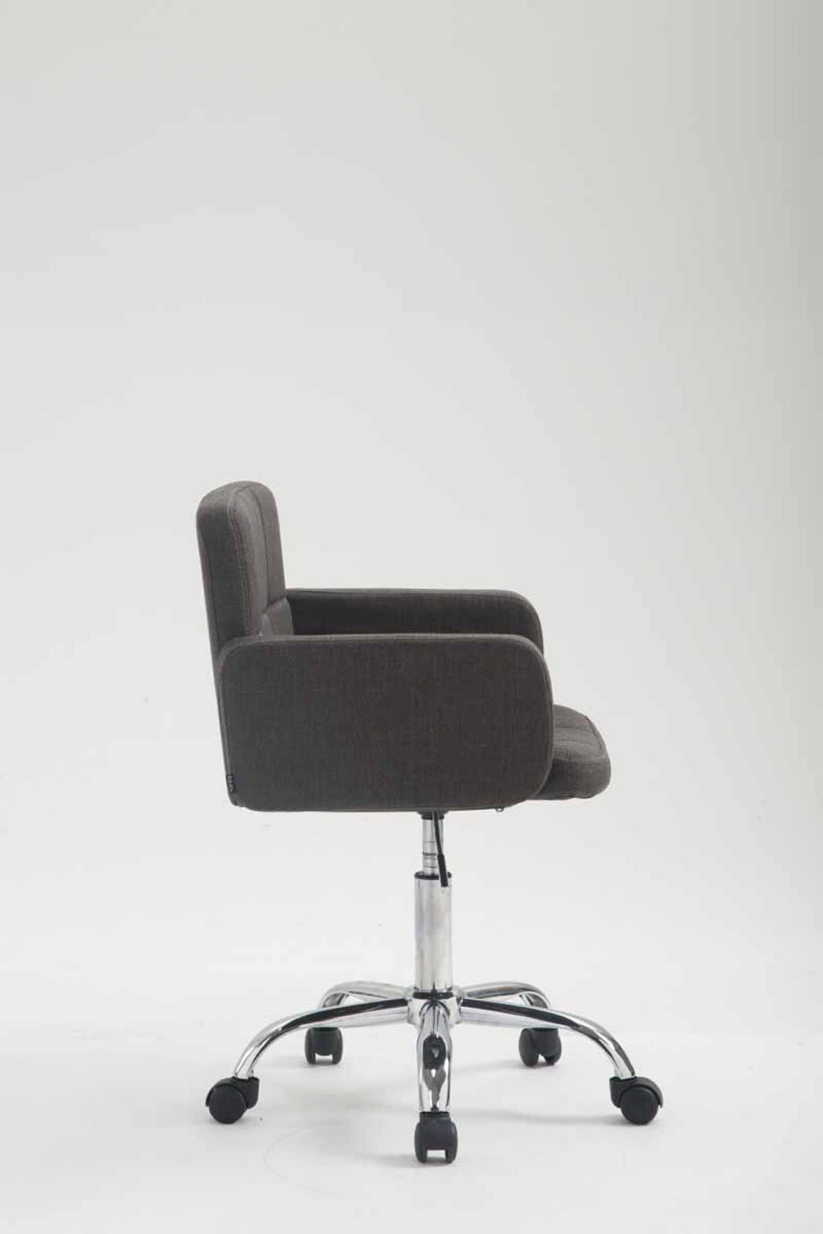 ARBEITSHOCKER Lausanne Stoff dunkelgrau - Grau, Metall (60/89/52cm) - TPFLiving